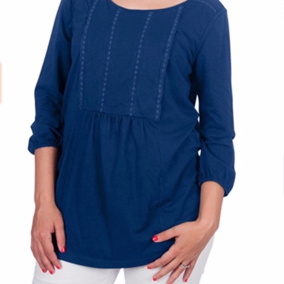 HUGE MOVING SALE!! NEW! 3/4 Sleeve Maternity Nursing Breastfeeding Top - Picture 4 of 6